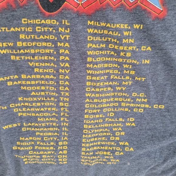 Rock of Ages 2012-2013 TOUR Gray T-SHIRT - Picture 7 of 14